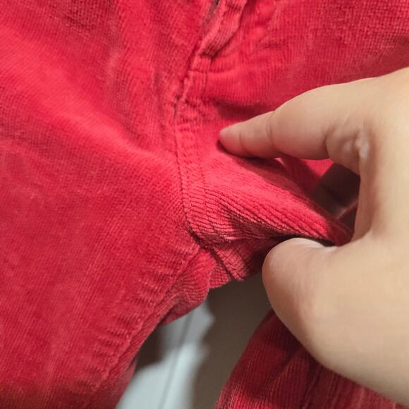 Kut From The Kloth Farrah Baby Bootcut Red Corduroy Pants Women’s Size 4 - Picture 8 of 8